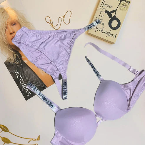 Shiny Fabric Victoria’s Secret Bra & Panty Set
