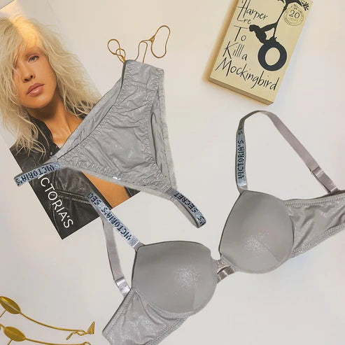 Shiny Fabric Victoria’s Secret Bra & Panty Set