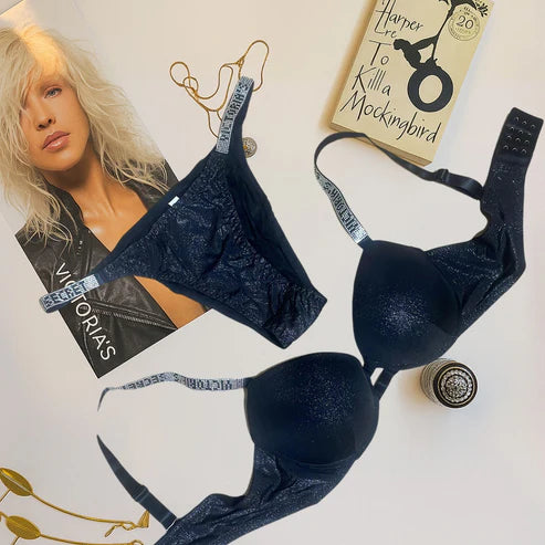 Shiny Fabric Victoria’s Secret Bra & Panty Set