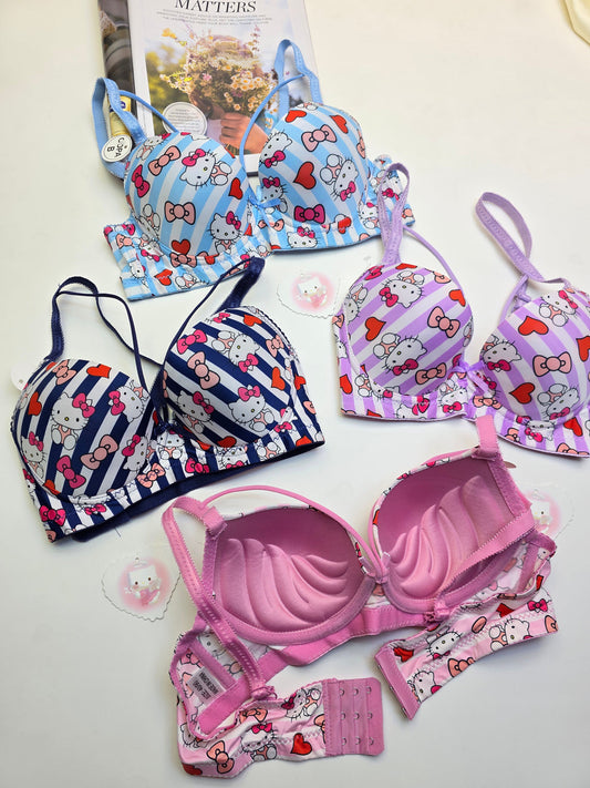 (36-42)b/c size Hello Kitty Daily-wear Push-up Bra