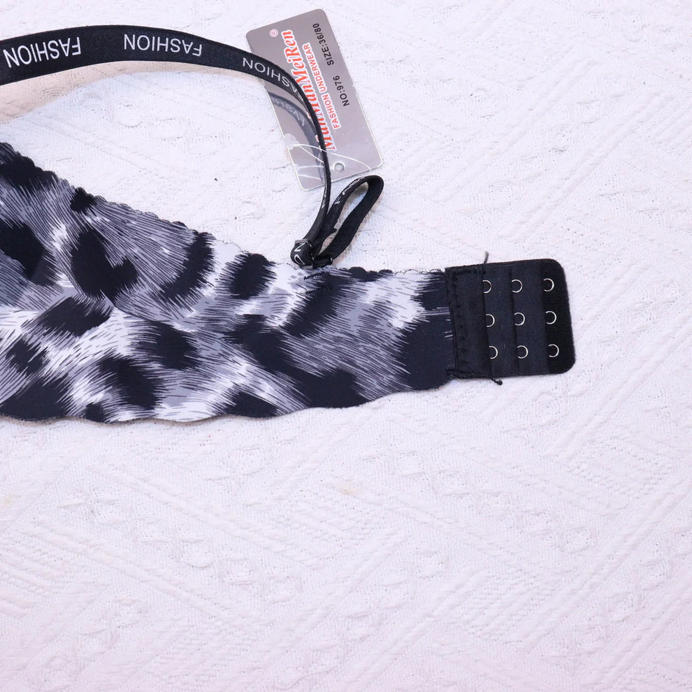Animal Pattern T cup push up Bra